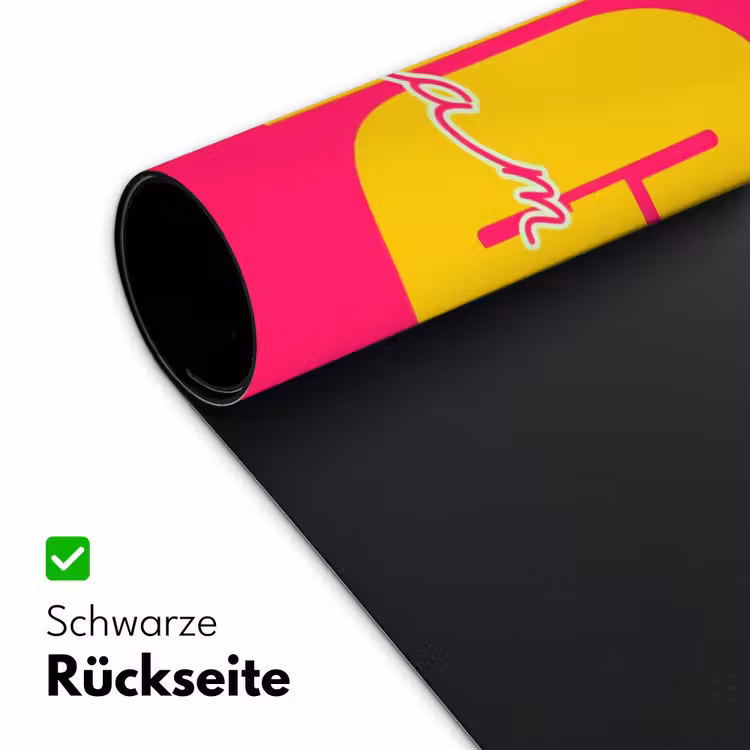 Dream big - Roze - Geel - Minimalistisch Muismat XXL klein -ysfeer2_duits
