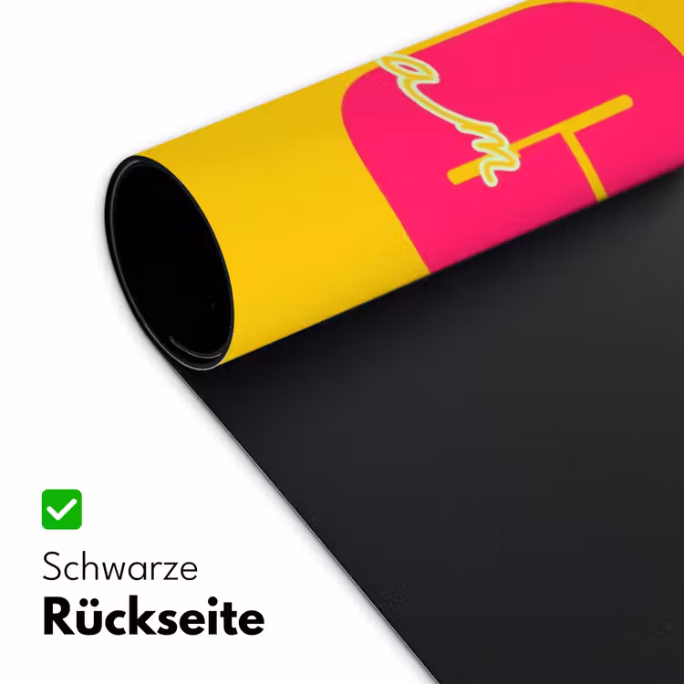 Dream big - Geel - Roze Muismat XXL klein -ysfeer2_duits