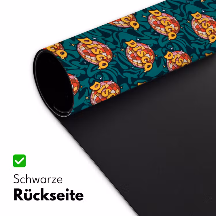 Groen - Disco - Patroon Muismat XXL klein 681 -ysfeer2_duits