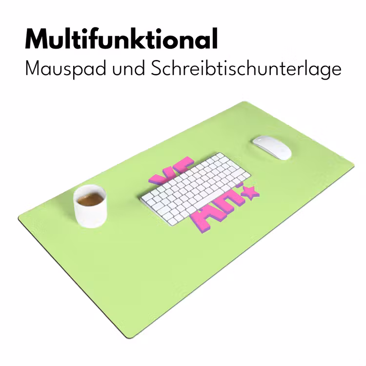 Groen - Neon - Quote Muismat XXL klein -ysfeer4_duits
