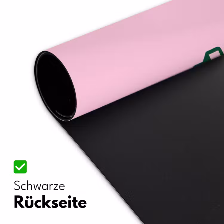 Groen - Teskt - This is art - Roze Muismat XXL klein -ysfeer2_duits