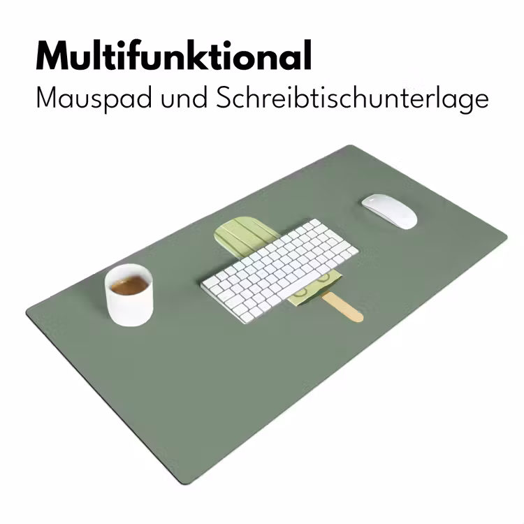 Groen - Waterijsje - Stokje - Illustratie Muismat XXL klein -ysfeer4_duits