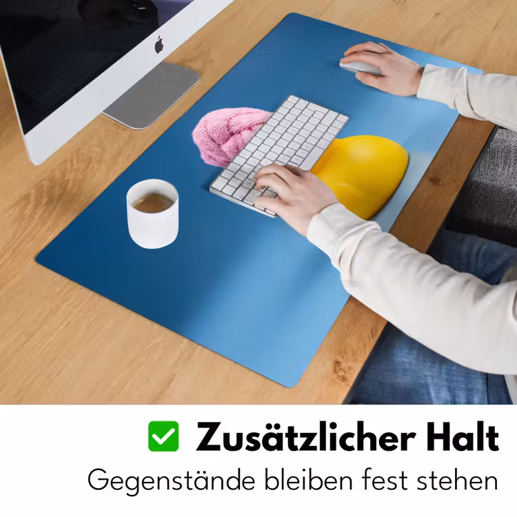 Badeend - Handdoek - Blauw Muismat XXL klein -ysfeer3_duits