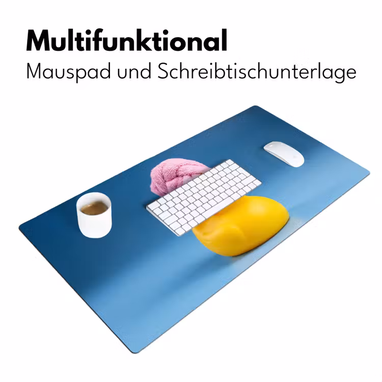 Badeend - Handdoek - Blauw Muismat XXL klein -ysfeer4_duits