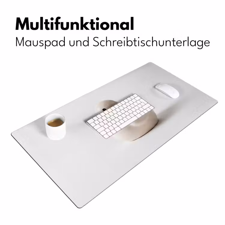 Badeend - Minimalistisch - Wit Muismat XXL klein -ysfeer4_duits