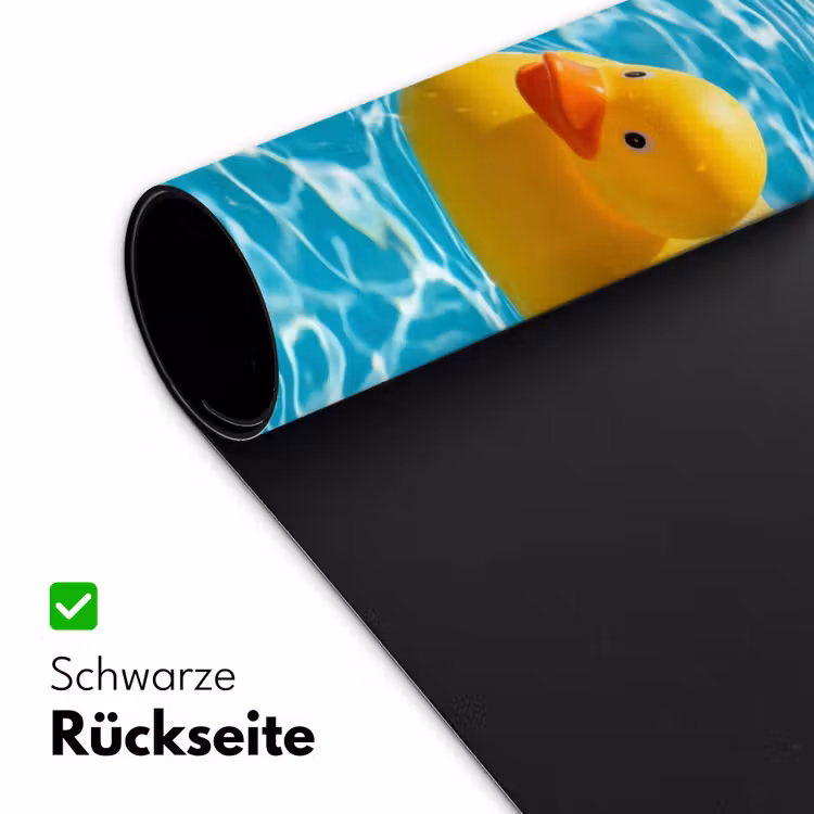 Badeend - Dobberen - Blauw Muismat XXL klein -ysfeer2_duits