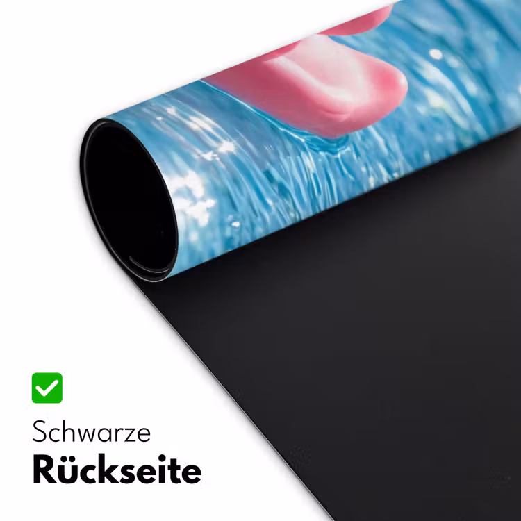 Badeend - Dobberend - Roze Muismat XXL klein -ysfeer2_duits