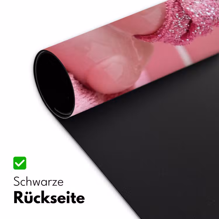 Badeend -Strik - Roze Muismat XXL klein -ysfeer2_duits