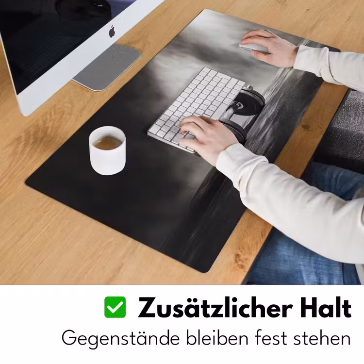 Halter - Gewichten - Zwart Muismat XXL klein -ysfeer3_duits