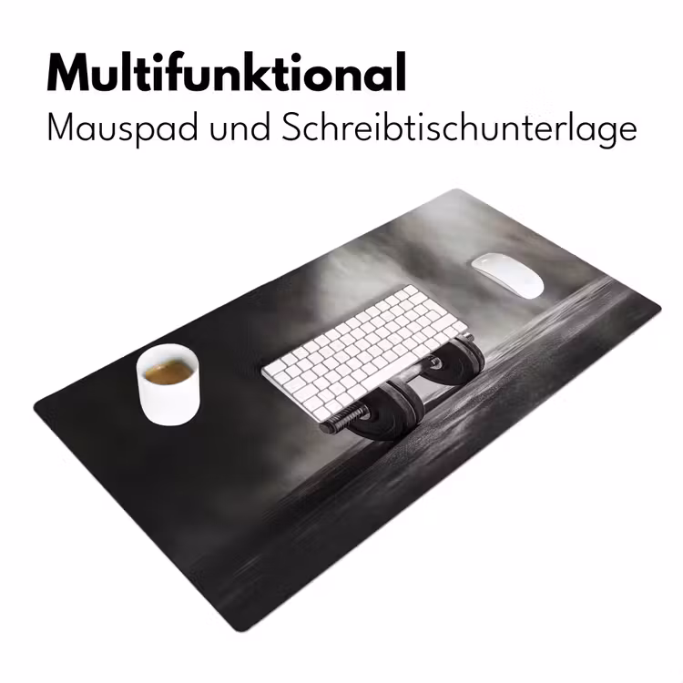 Halter - Gewichten - Zwart Muismat XXL klein -ysfeer4_duits