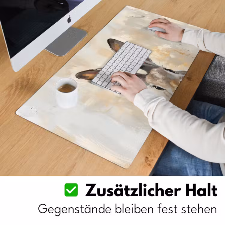 Haas - Oren - Bruin Muismat XXL klein -ysfeer3_duits