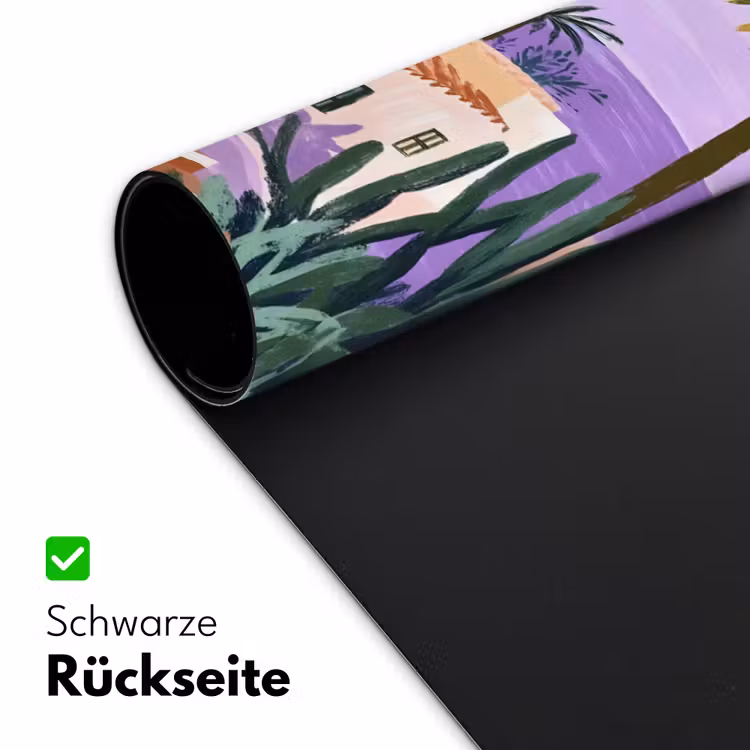 Huizen - Minimalistisch - Palmbomen - Kust Muismat XXL klein -ysfeer2_duits