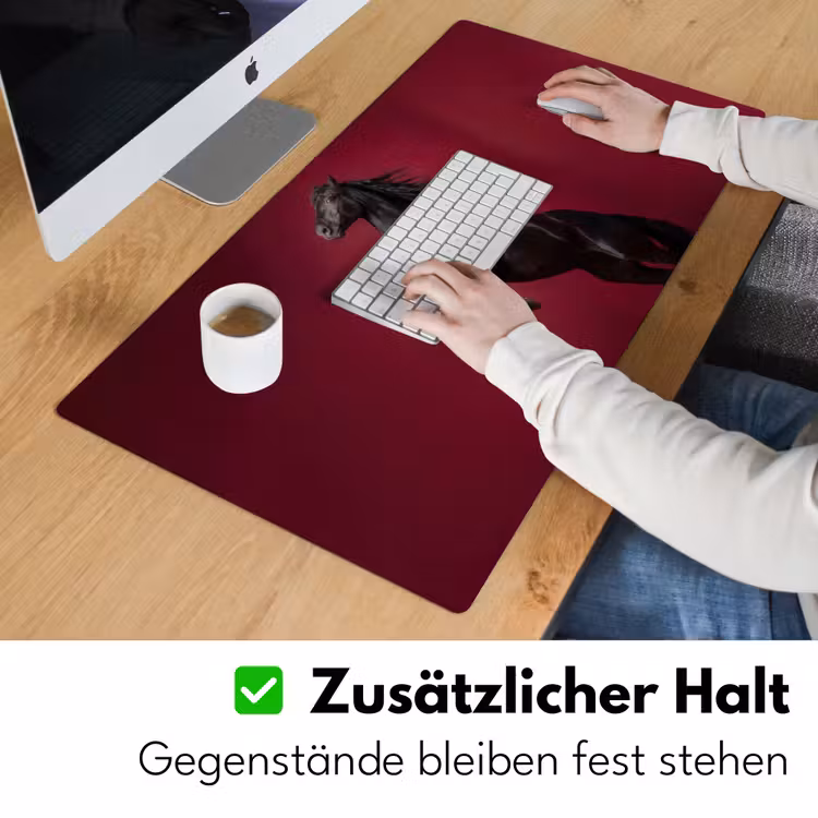 Hengst - Steigert - Rood Muismat XXL klein -ysfeer3_duits