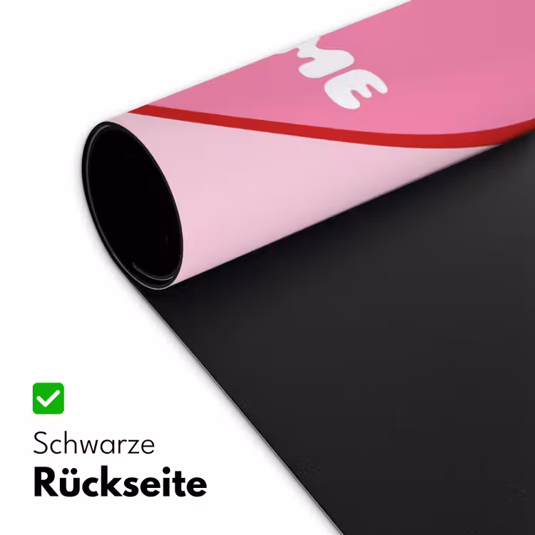 Hart - Frans - Valentijn - Roze Muismat XXL klein -ysfeer2_duits