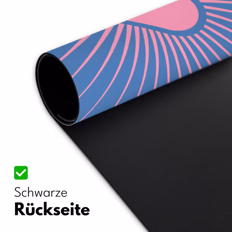 Schreibtischunterlage - Herz – Strahlen – Liebe – Modern – Rosa - Hart - Stralen - Liefde - Modern - Roze Muismat XXL klein