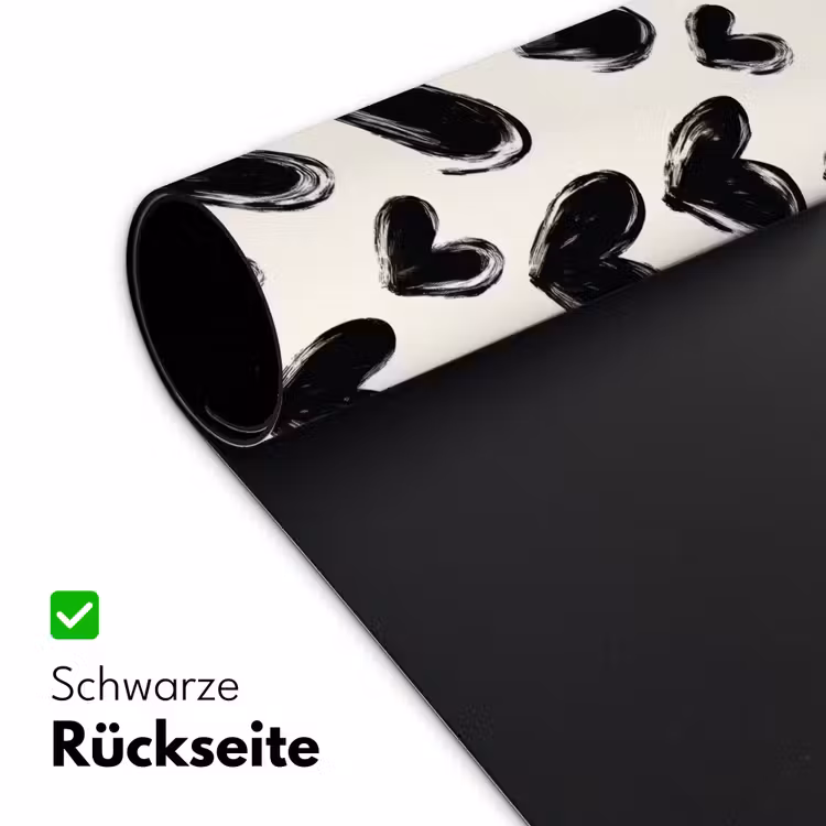 Hartjes - Patroon - Zwart Muismat XXL klein 681 -ysfeer2_duits