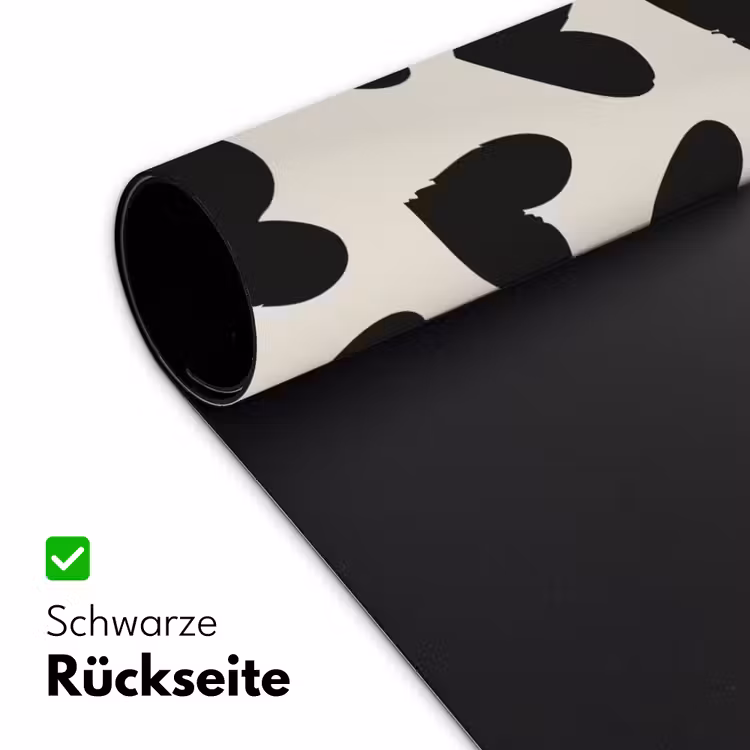 Hartjes - Zwart - Beige Muismat XXL klein -ysfeer2_duits