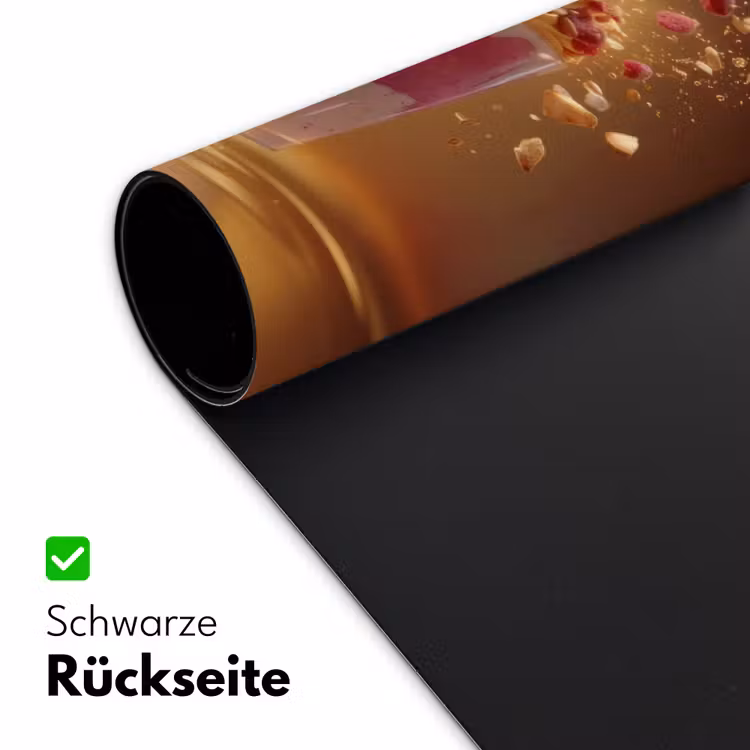 Framboos - Smoothie - Drinken - Roze Muismat XXL klein -ysfeer2_duits