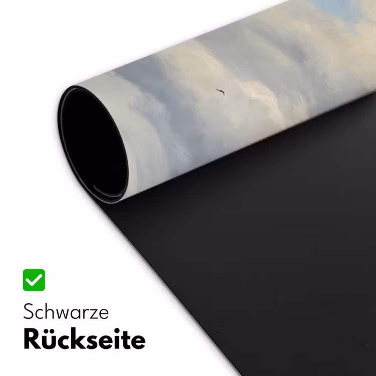 Lucht - Wolken - Natuur - Klassiek - Blauw Muismat XXL klein -ysfeer2_duits