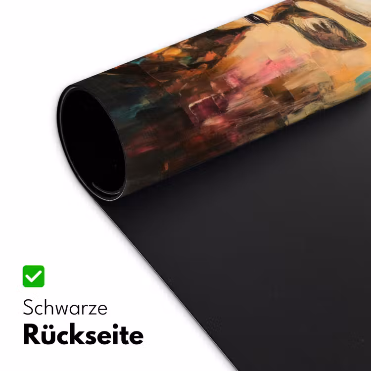 Hert - Geverfd - Gewei - Bruin Muismat XXL klein -ysfeer2_duits