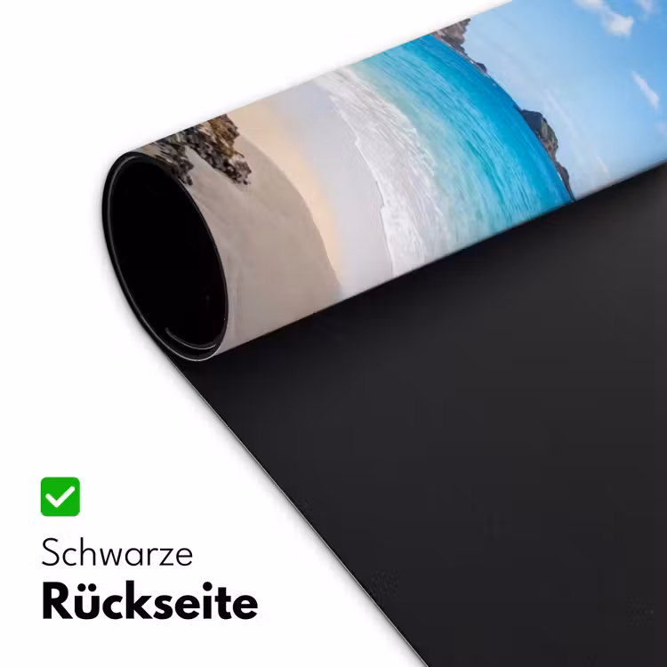 Grot - Strand - Zee - Blauw Muismat XXL klein -ysfeer2_duits