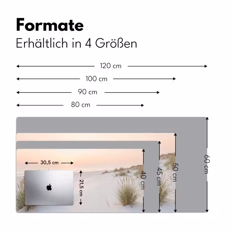 Horizon - Duinlandschap - Zand Muismat XXL klein -ysfeer5_duits