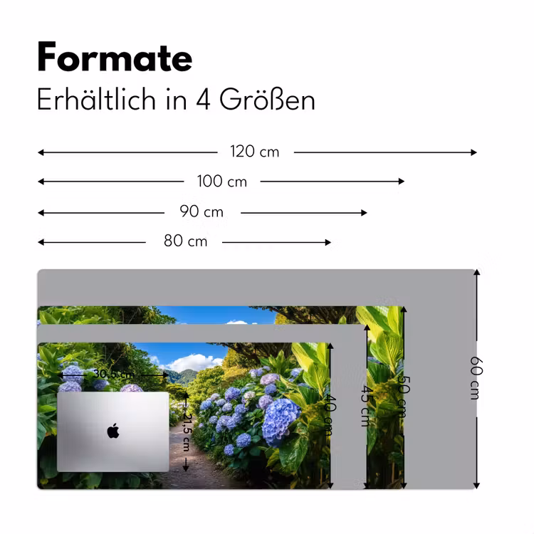 Hortsensia - Pad - Bloemen Muismat XXL klein -ysfeer5_duits
