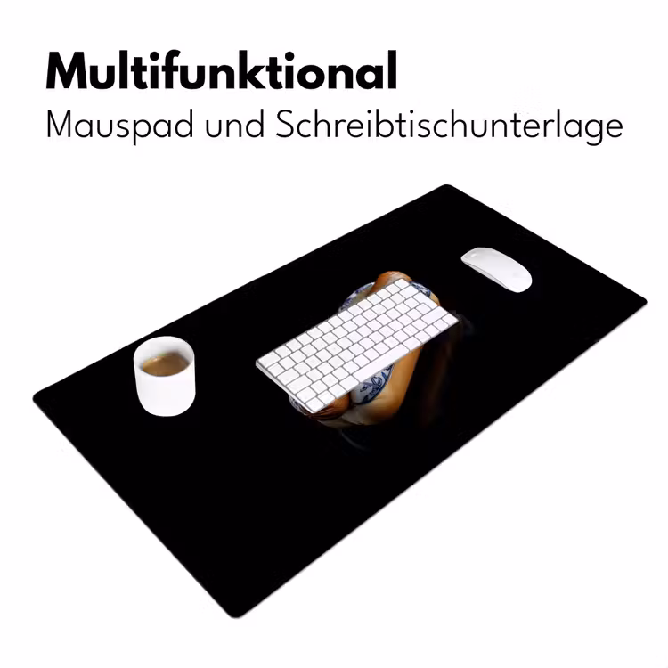Hotdog - Porselein - Delfts blauw - Eten Muismat XXL klein -ysfeer4_duits