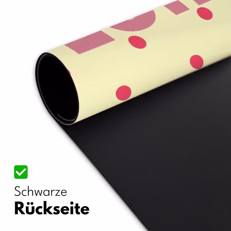 Nice - Stippen - Roze - Geel Muismat XXL klein -ysfeer2_duits