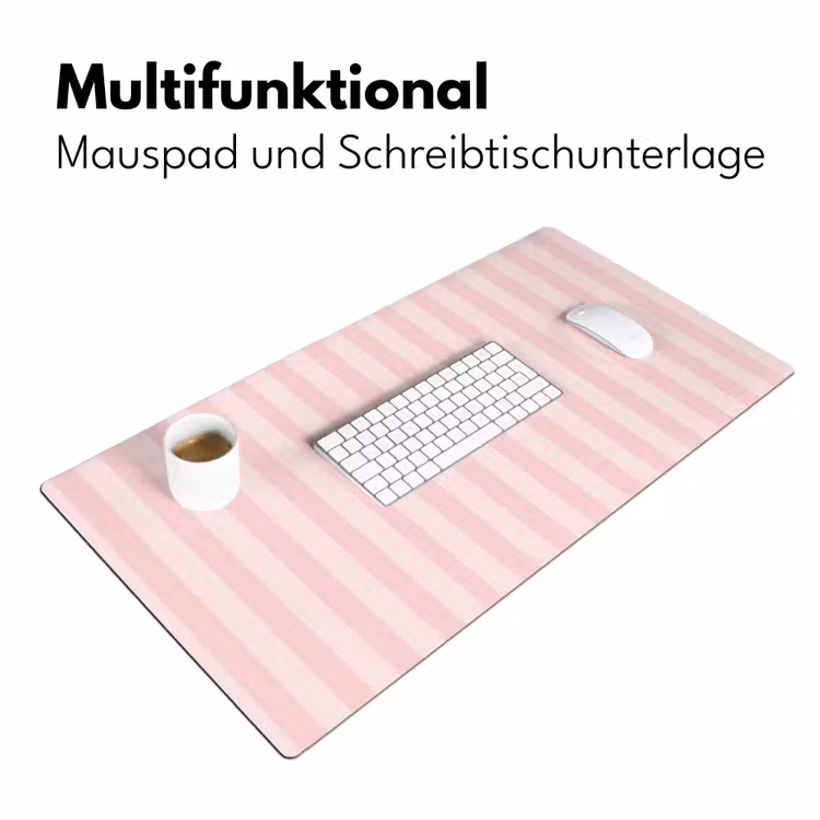 Nice - Strepen - Roze Muismat XXL klein -ysfeer4_duits