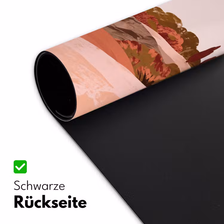 Heuvellandschap - Grafisch - Terracotta Muismat XXL klein -ysfeer2_duits