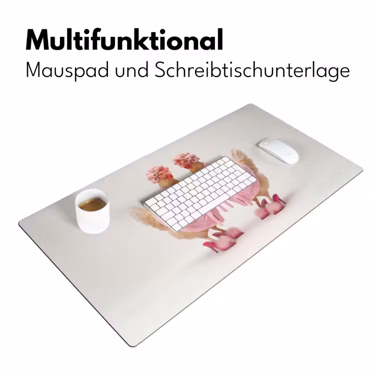 Kippen - Badjas - Krukspelden - Hakken Muismat XXL klein -ysfeer4_duits