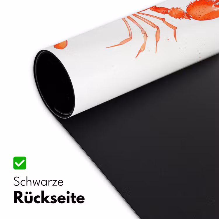Kreeft - Waterverf - Aquarel - Oranje Muismat XXL klein -ysfeer2_duits