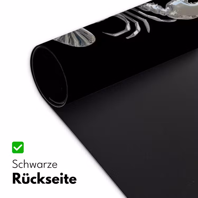 Kreeft - Zilver - Metallic - Luxe Muismat XXL klein -ysfeer2_duits