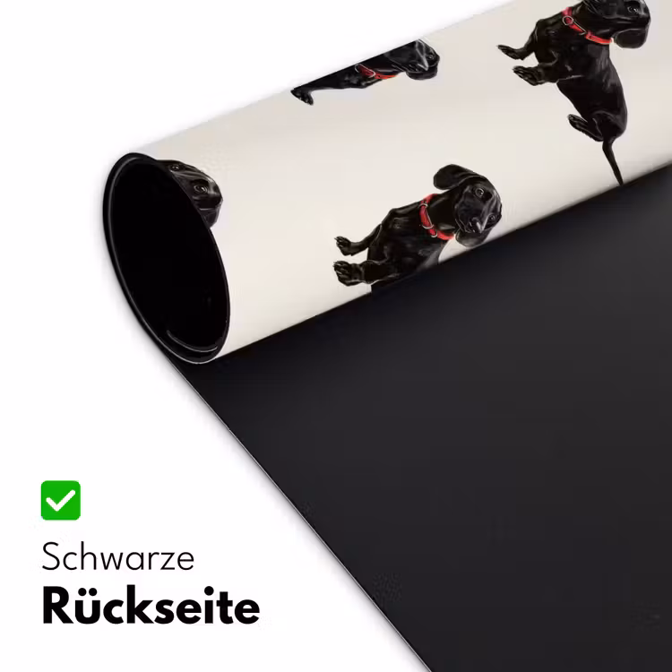 Hond - Patroon - Zwart Muismat XXL klein 681 -ysfeer2_duits