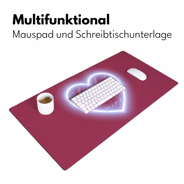 I liked it so it's mine - Neon hart - Roze Muismat XXL klein -ysfeer4_duits