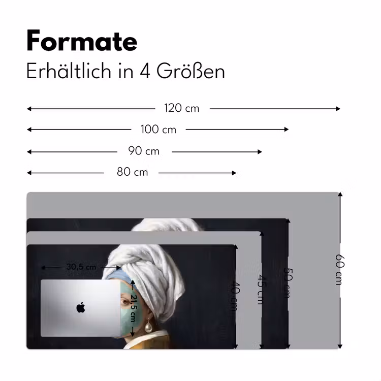 Iconisch - Modern - Kleurrijk Muismat XXL klein -ysfeer5_duits