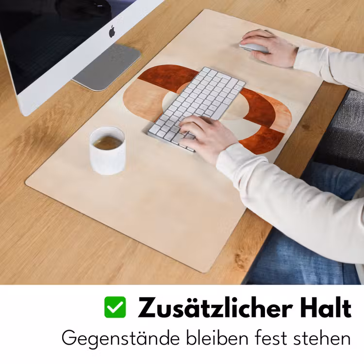 Illustratie - Abstract - Vormen - Rood Muismat XXL klein -ysfeer3_duits