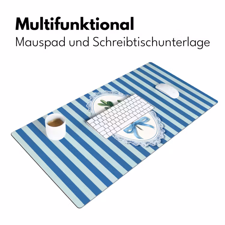 Illustratie - Bessen - Blauw - Strepen Muismat XXL klein -ysfeer4_duits