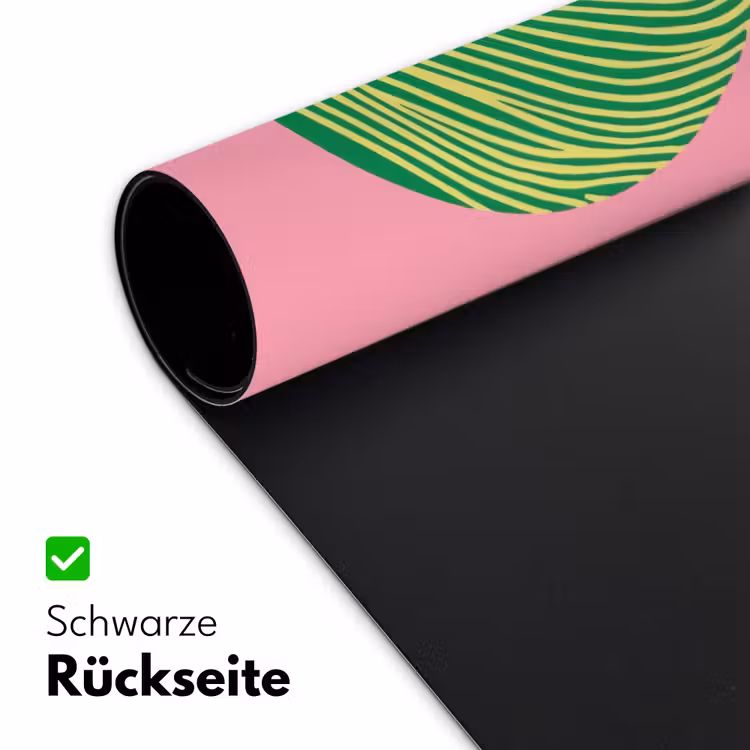 Illustratie - Blad - Minimalistisch - Groen Muismat XXL klein -ysfeer2_duits