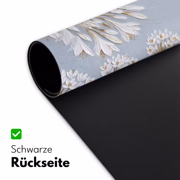 Illustratie - Bloemen - Blauw Muismat XXL klein -ysfeer2_duits