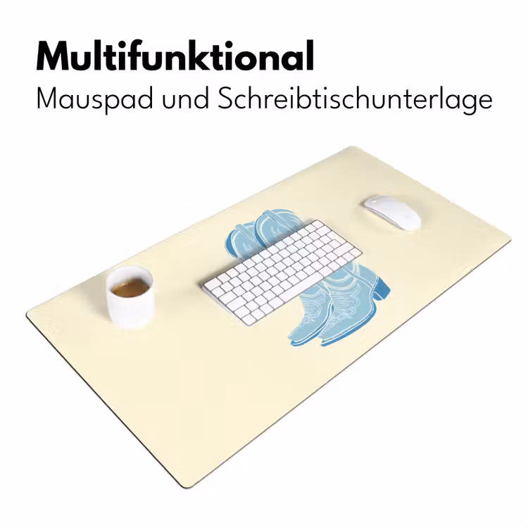 Illustratie - Cowboylaarzen - Patroon Muismat XXL klein -ysfeer4_duits