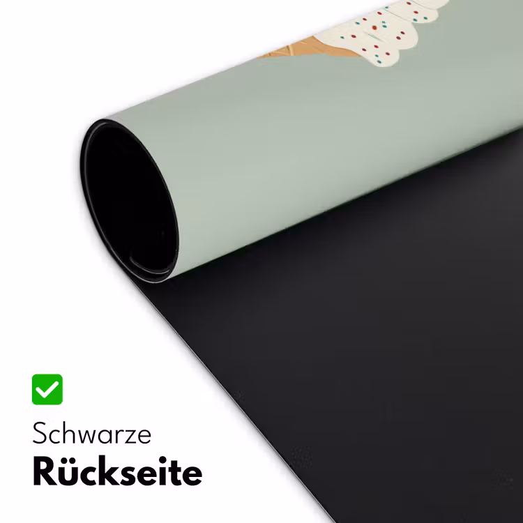 Illustratie - Ijsje - Spikkels - Kers Muismat XXL klein -ysfeer2_duits