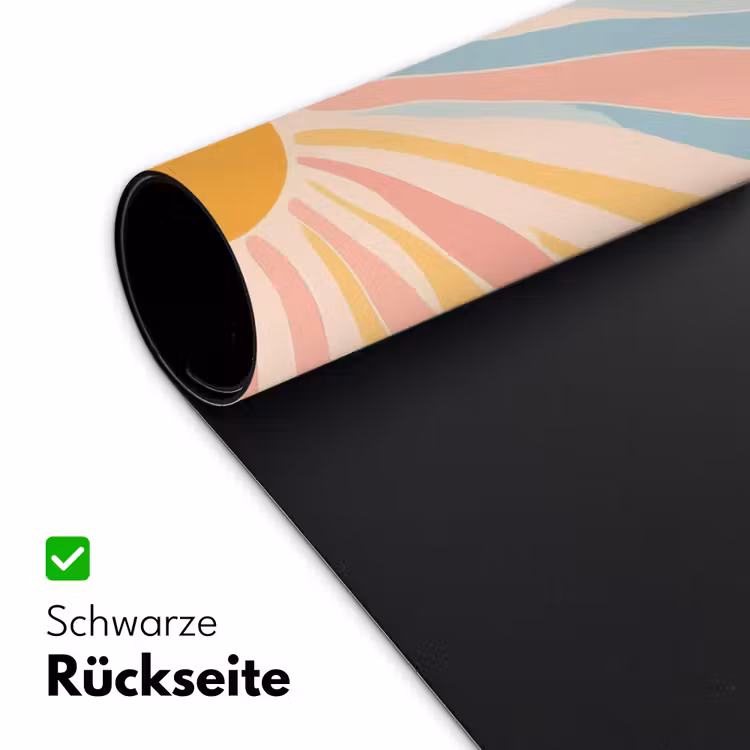 Illustratie - Zon - Pastelkleuren Muismat XXL klein -ysfeer2_duits
