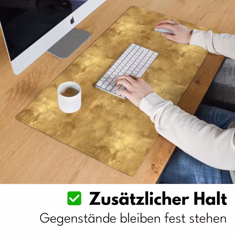 Industrieel - Textuur - Goud Muismat XXL klein 681 -ysfeer3_duits