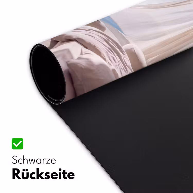 Schreibtischunterlage - Innenausstattung – Meerblick – Modern – Ruhe – Beige - Interieur - Zeezicht - Modern - Rust - Beige Muismat XXL klein