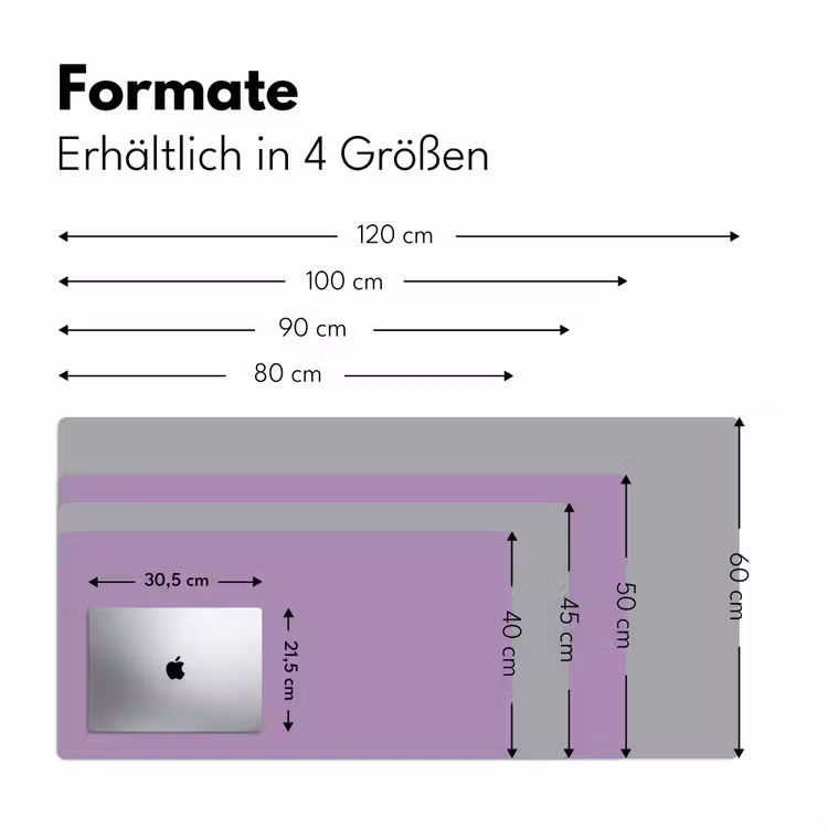 Interieur - Paars - Kleuren - Paarse - Kleur - Effen Muismat XXL klein -ysfeer5_duits