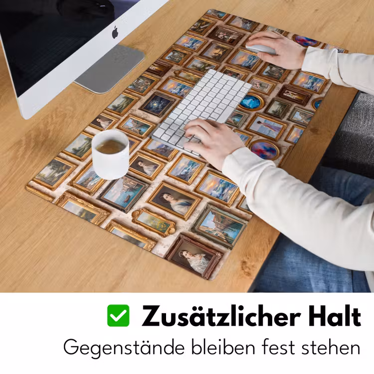 Interieur - Kunst - Collectie - Klassiek - Goud Muismat XXL klein -ysfeer3_duits
