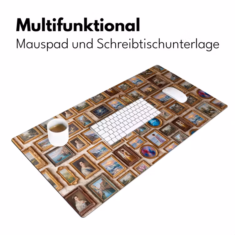 Interieur - Kunst - Collectie - Klassiek - Goud Muismat XXL klein -ysfeer4_duits
