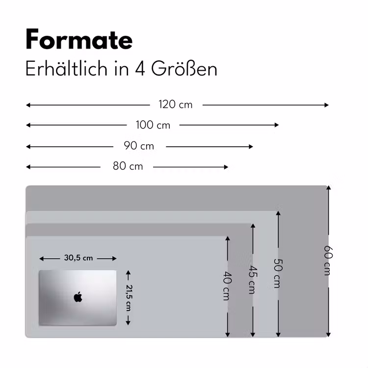 Interieur - Grijs - Licht Muismat XXL klein -ysfeer5_duits